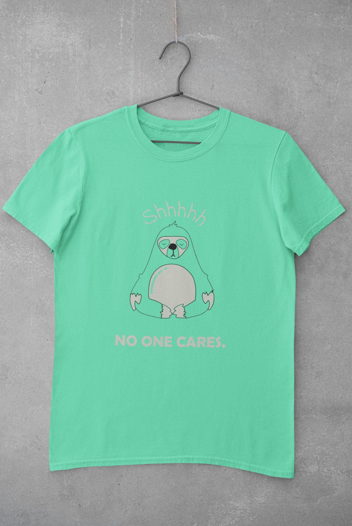 No One Cares Mens Half Sleeves T-shirt- FunkyTeesClub