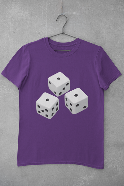 Dice Mens Half Sleeves T-shirt- FunkyTeesClub