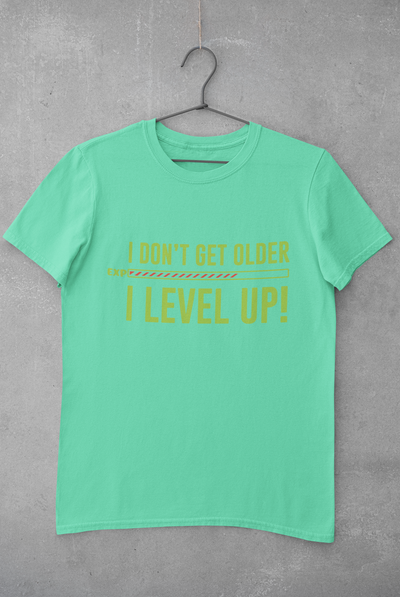 I Level Up Mens Half Sleeves T-shirt- FunkyTeesClub
