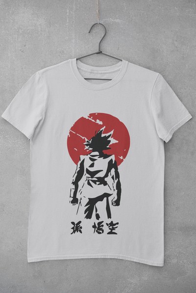 Goku Sun Anime Women Half Sleeves T-shirt- FunkyTeesClub