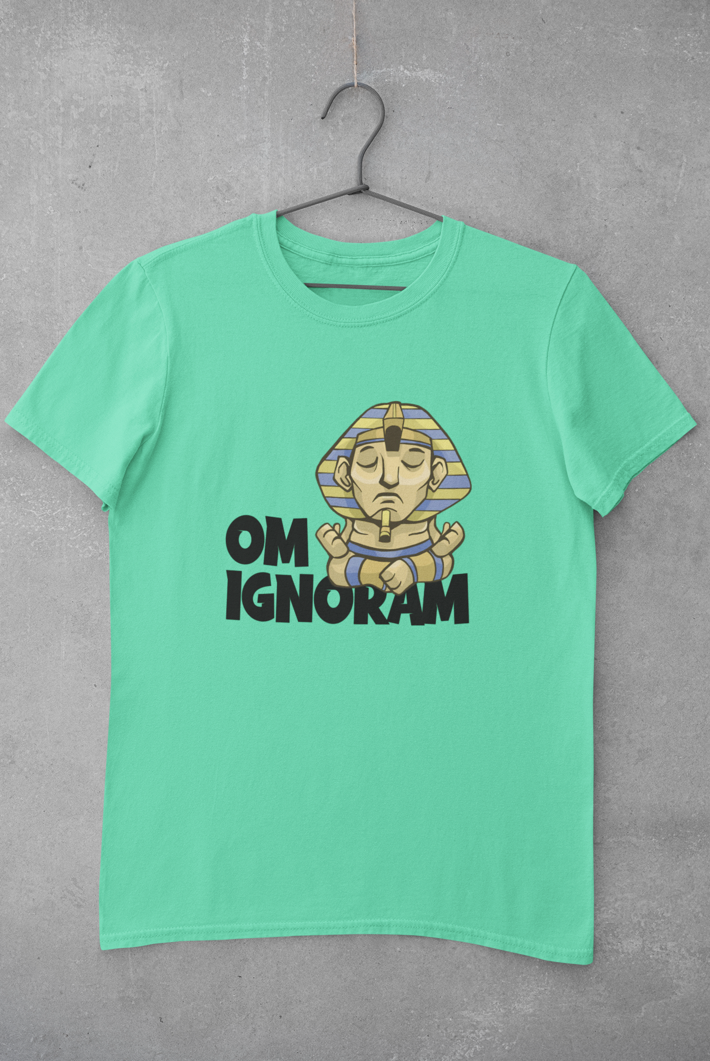 Om Ignoram Mens Half Sleeves T-shirt- FunkyTeesClub