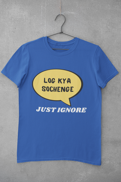 Log Kya Sochenge Mens Half Sleeves T-shirt- FunkyTeesClub