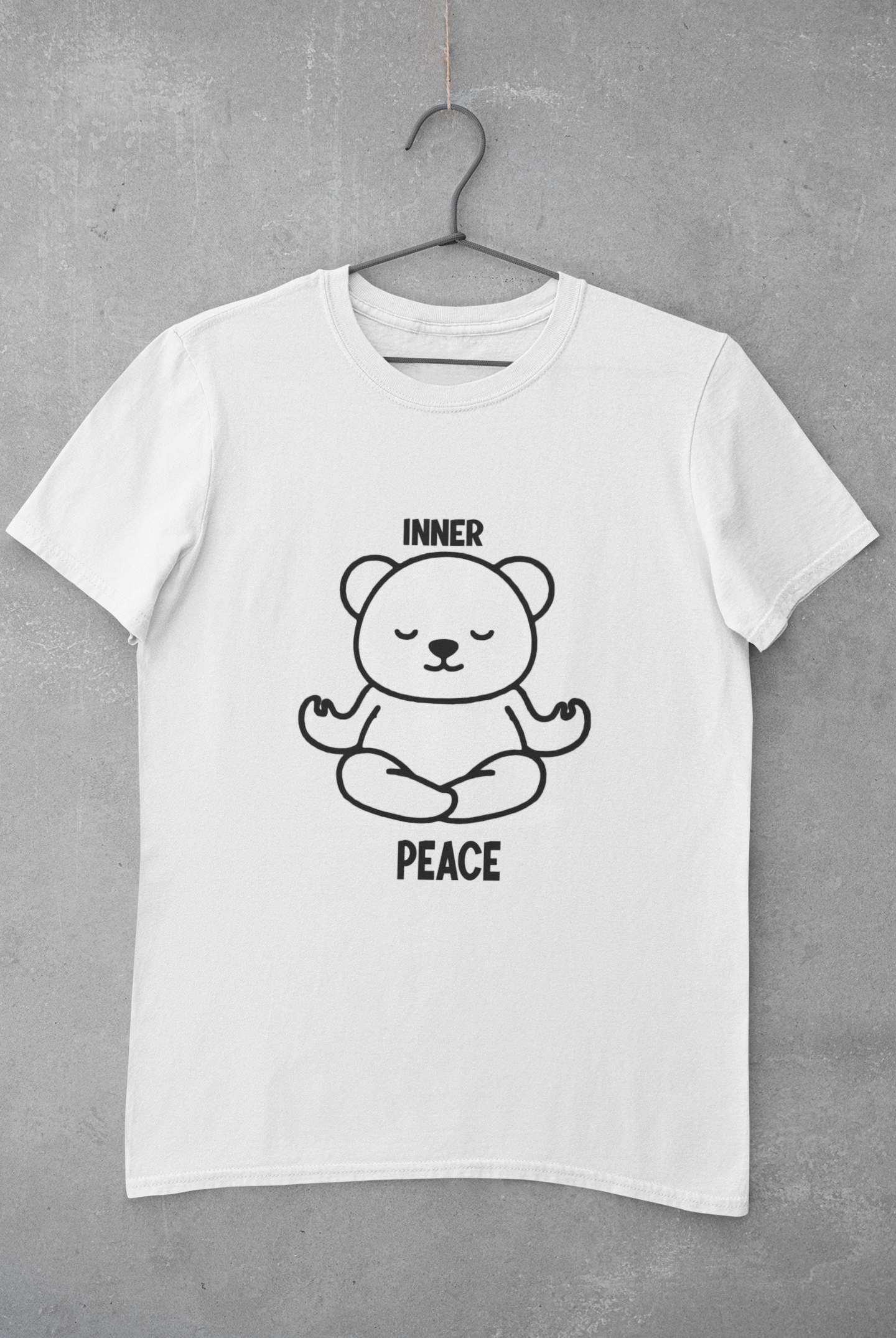 Inner Peace Mens Half Sleeves T-shirt- FunkyTeesClub
