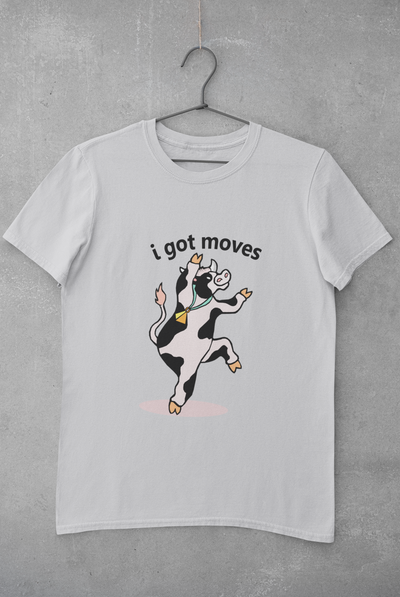 I Got Moves Mens Half Sleeves T-shirt- FunkyTeesClub