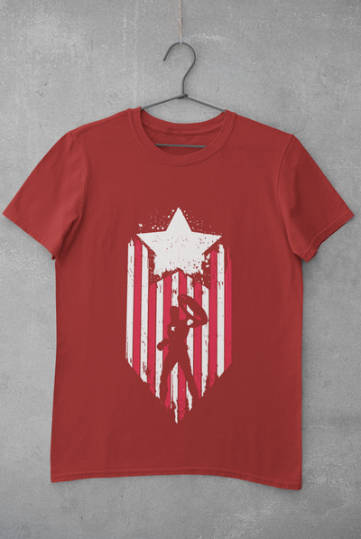 Captain America Web Series Women Half Sleeves T-shirt- FunkyTeesClub