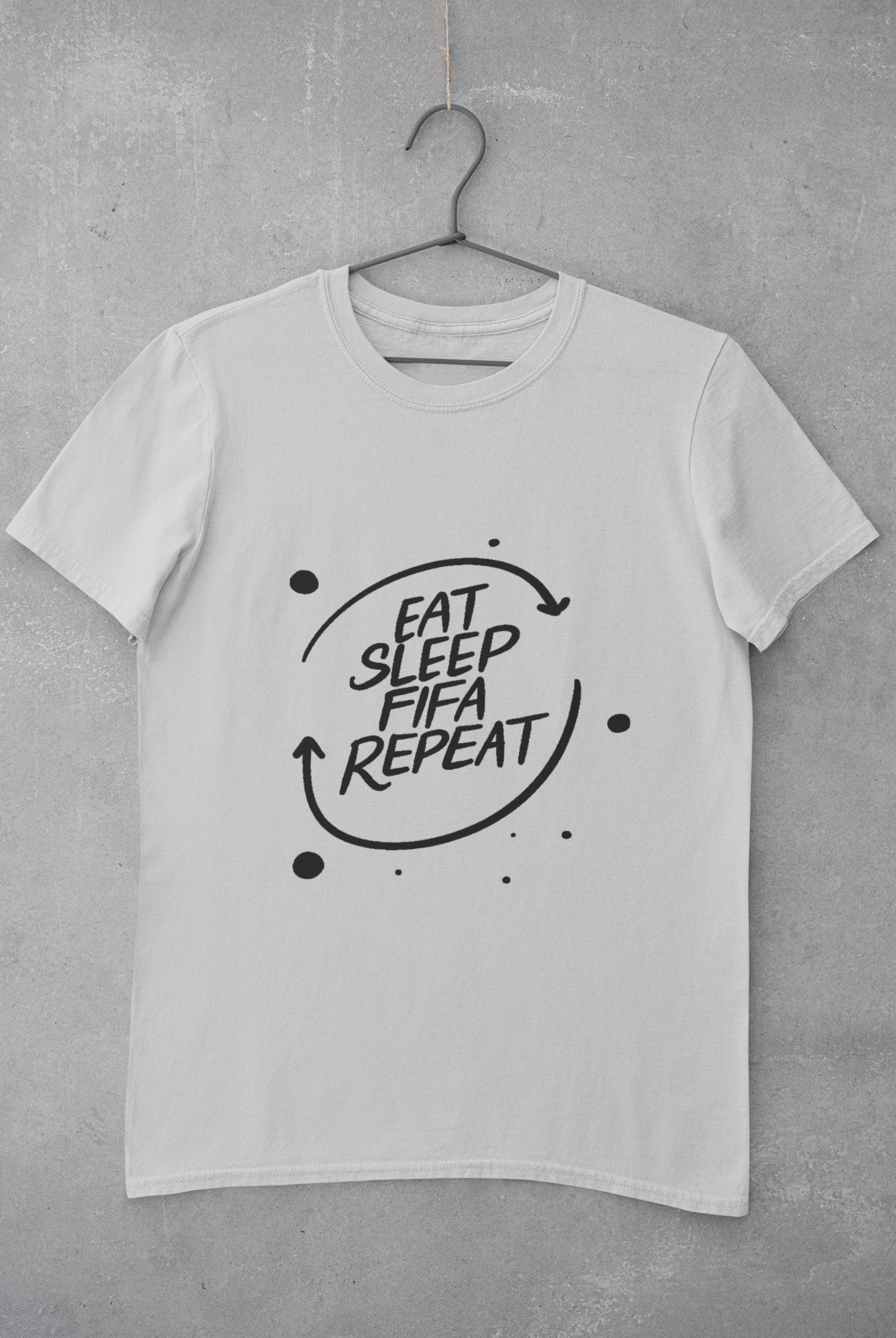 Eat Sleep Repeat  Mens Half Sleeves T-shirt- FunkyTeesClub