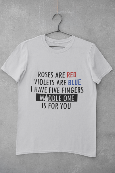 Middle One Women Half Sleeves T-shirt- FunkyTeesClub