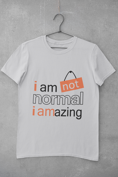 Not Normal Women Half Sleeves T-shirt- FunkyTeesClub