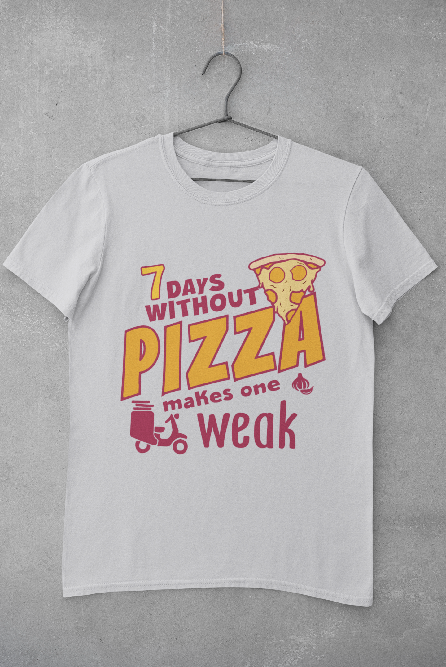 Pizza Mens Half Sleeves T-shirt- FunkyTeesClub