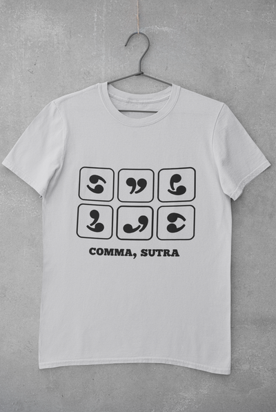 Comma Sutra Women Half Sleeves T-shirt- FunkyTeesClub