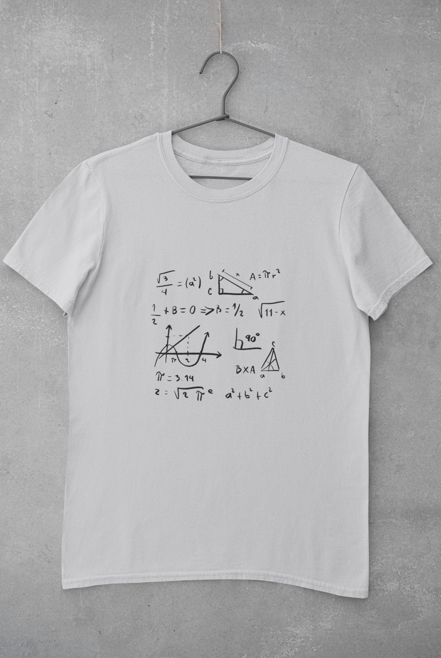 Math Formula Mens Half Sleeves T-shirt- FunkyTeesClub