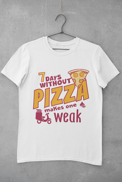 Pizza Mens Half Sleeves T-shirt- FunkyTeesClub