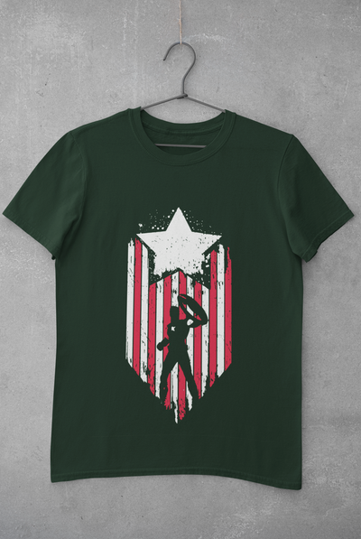 Captain America Web Series Women Half Sleeves T-shirt- FunkyTeesClub