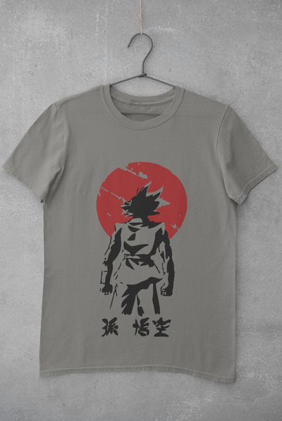 Goku Sun Anime Women Half Sleeves T-shirt- FunkyTeesClub
