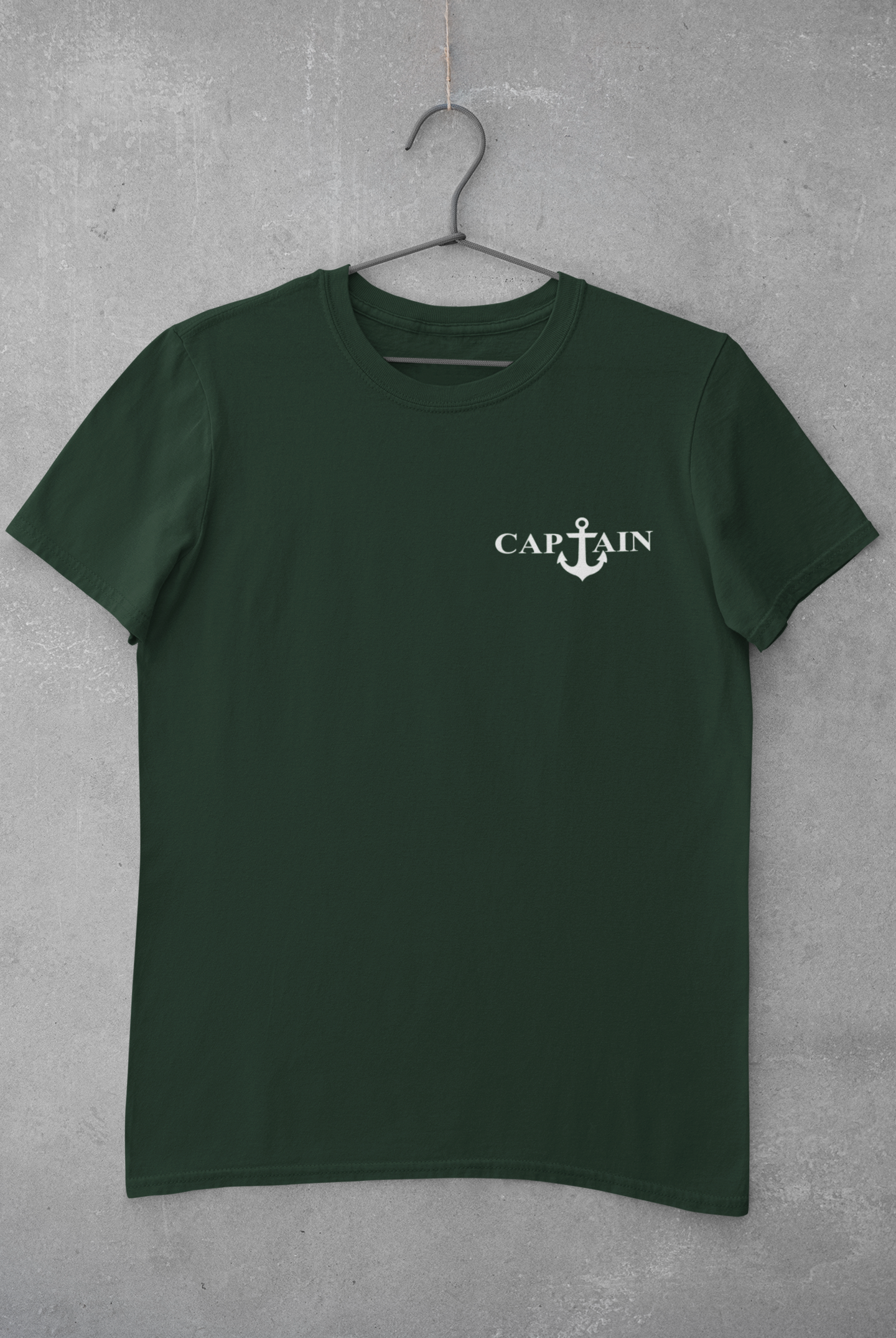 Captain Merchant Navy Mens Half Sleeves T-shirt- FunkyTeesClub
