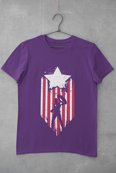 Captain America Web Series Women Half Sleeves T-shirt- FunkyTeesClub