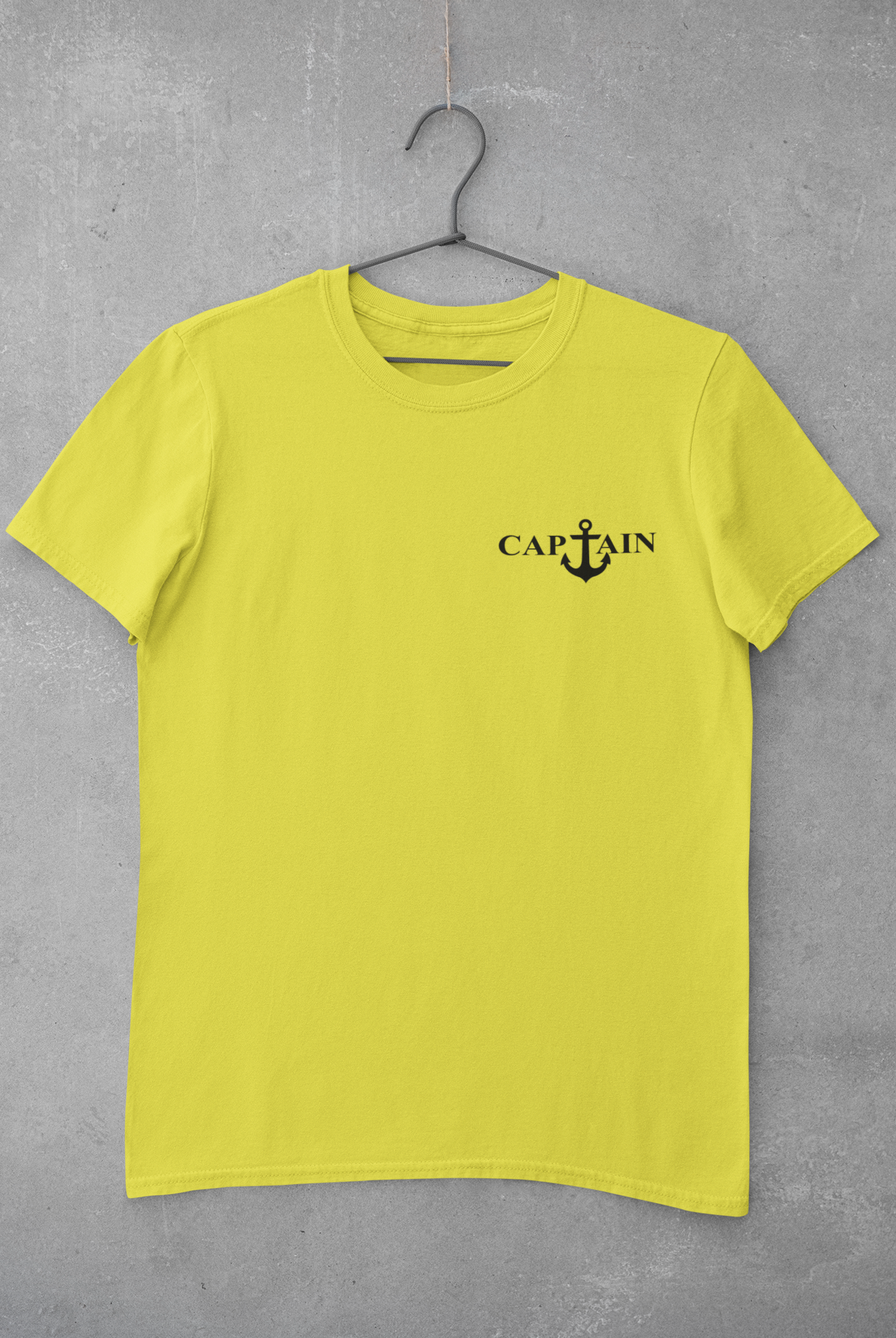 Captain Merchant Navy Mens Half Sleeves T-shirt- FunkyTeesClub