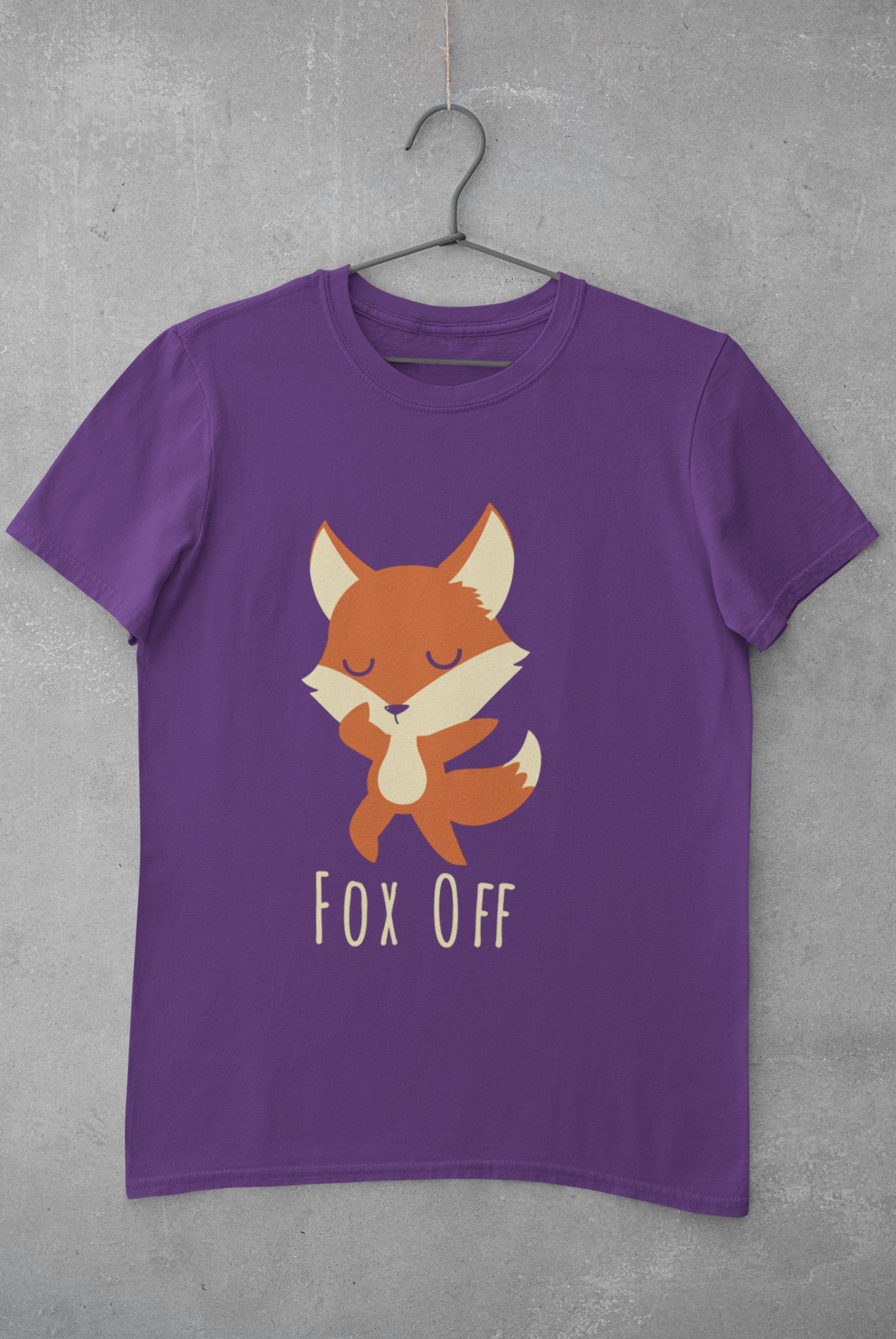 Fox Off Women Half Sleeves T-shirt- FunkyTeesClub