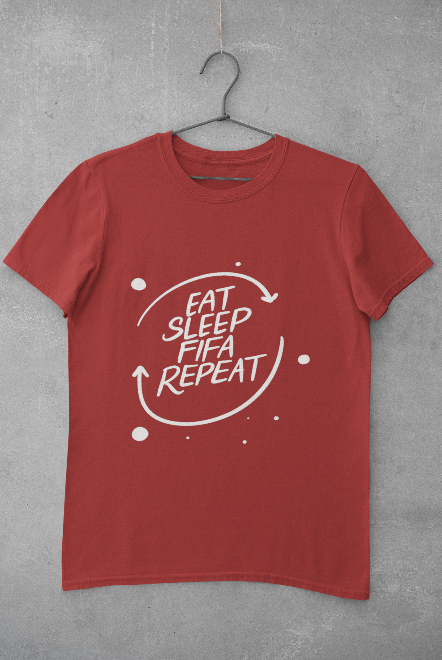 Eat Sleep Repeat  Mens Half Sleeves T-shirt- FunkyTeesClub