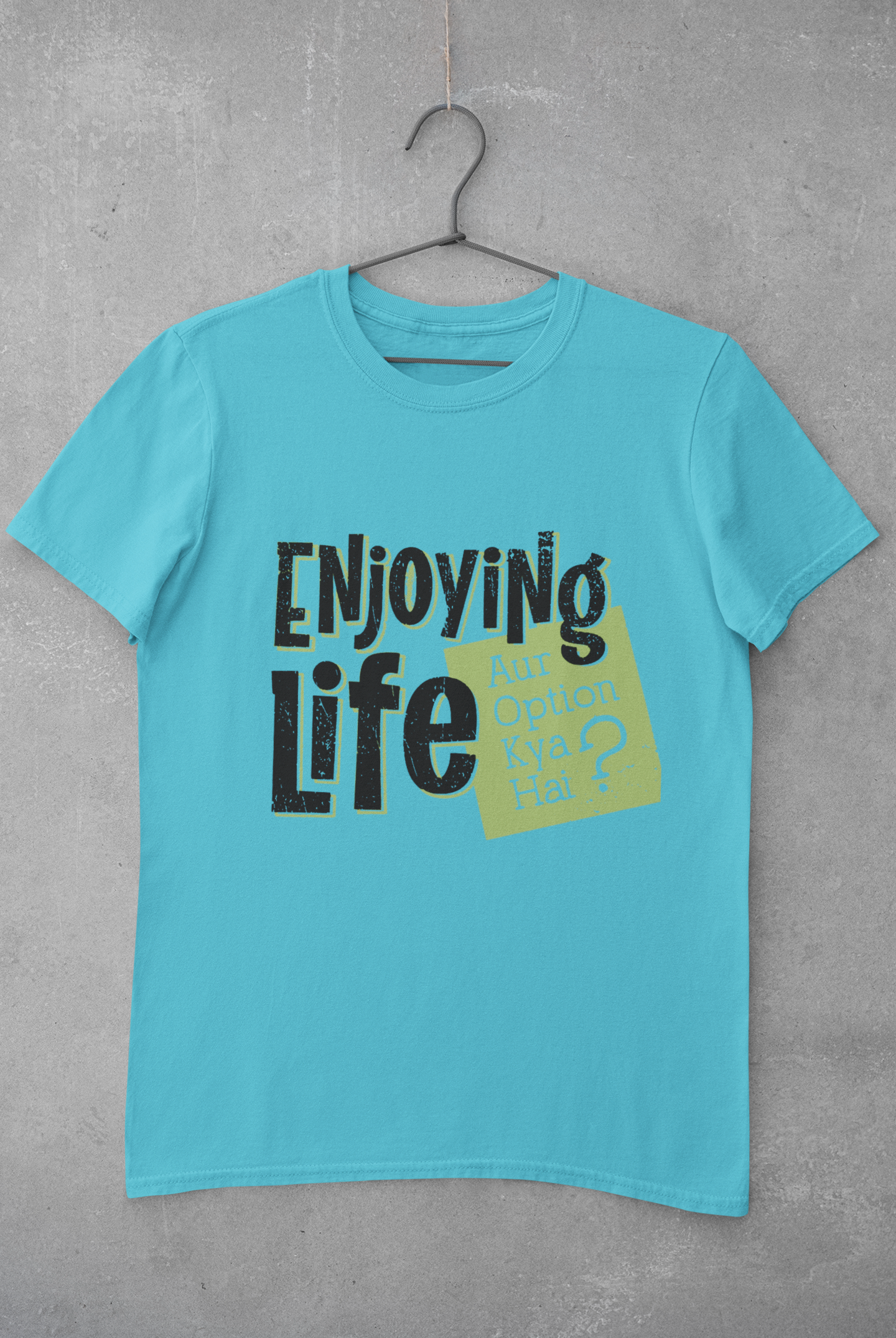 Enjoying Life Mens Half Sleeves T-shirt- FunkyTeesClub