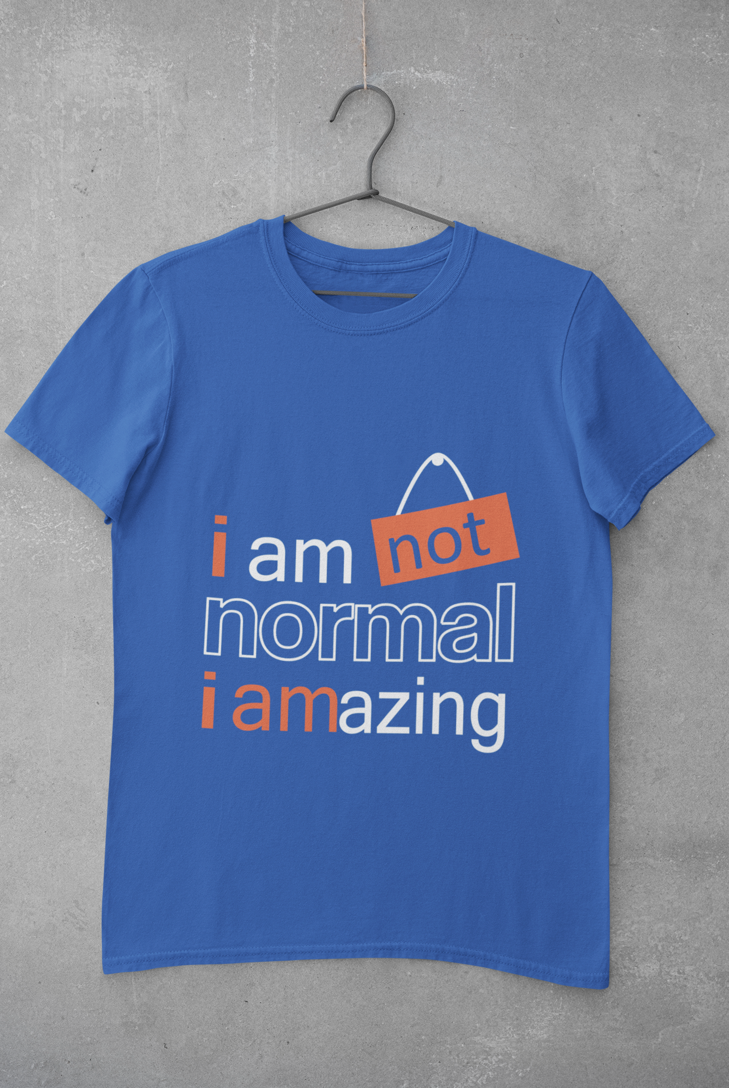 Not Normal Mens Half Sleeves T-shirt- FunkyTeesClub