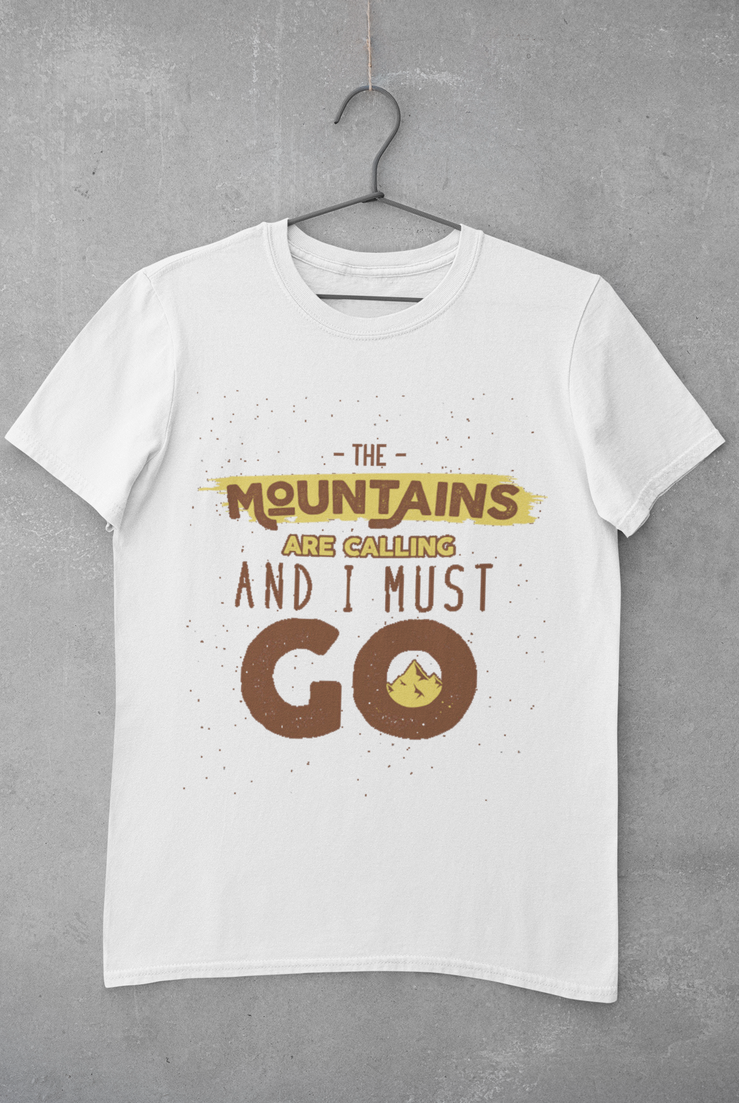 The mountains are calling and I must go Mens Half Sleeves T-shirt- FunkyTeesClub