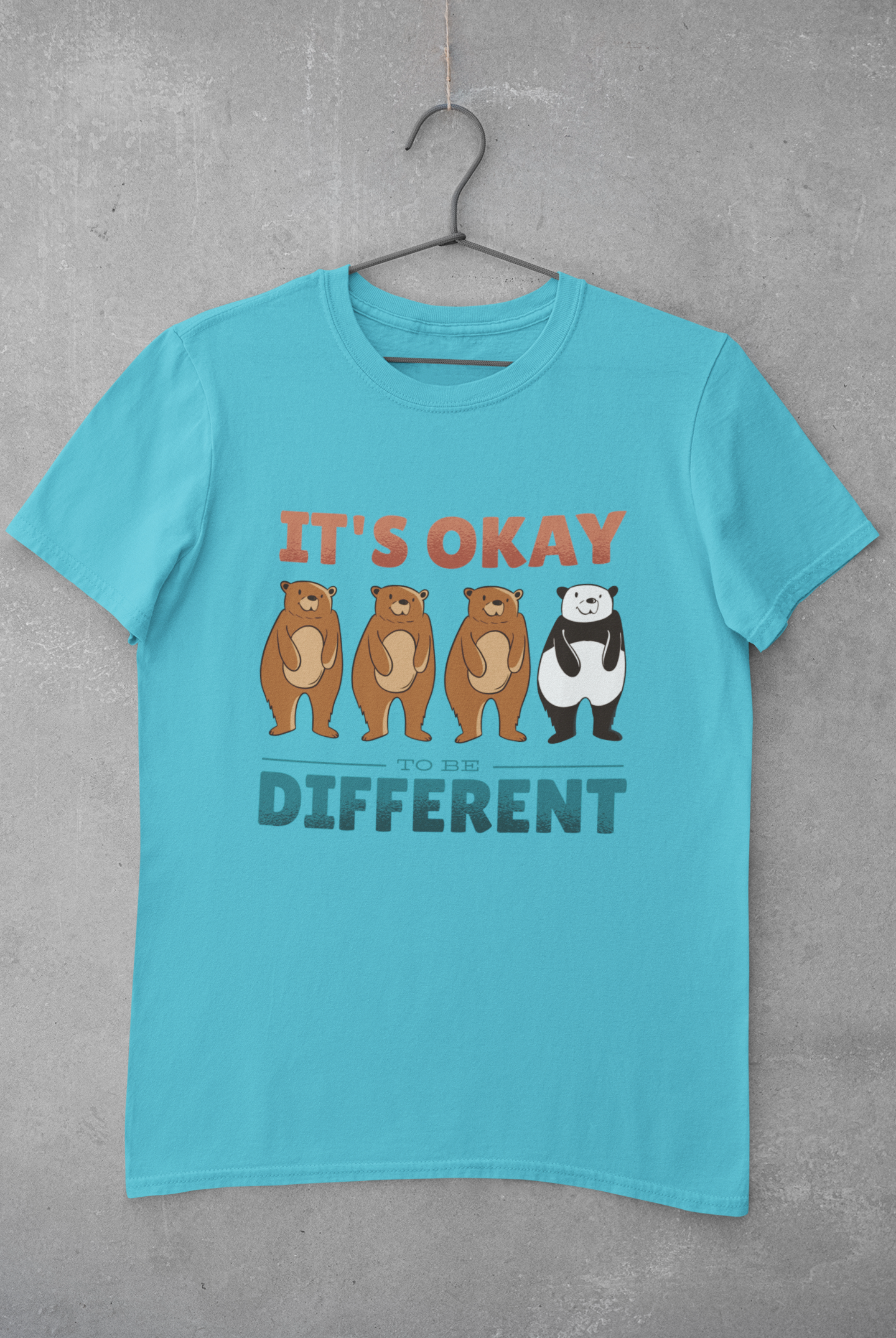 Its Okay To be Different Women Half Sleeves T-shirt- FunkyTeesClub