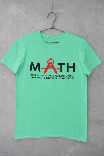Math Teacher Mens Half Sleeves T-shirt- FunkyTeesClub