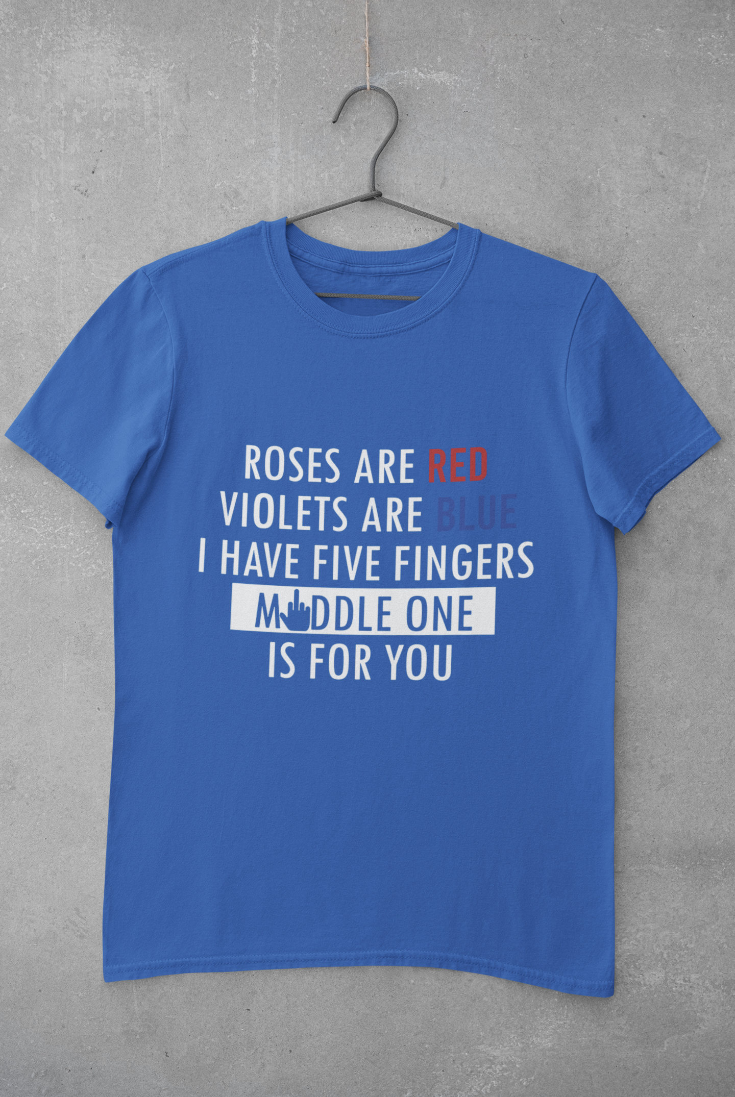 Middle One Mens Half Sleeves T-shirt- FunkyTeesClub