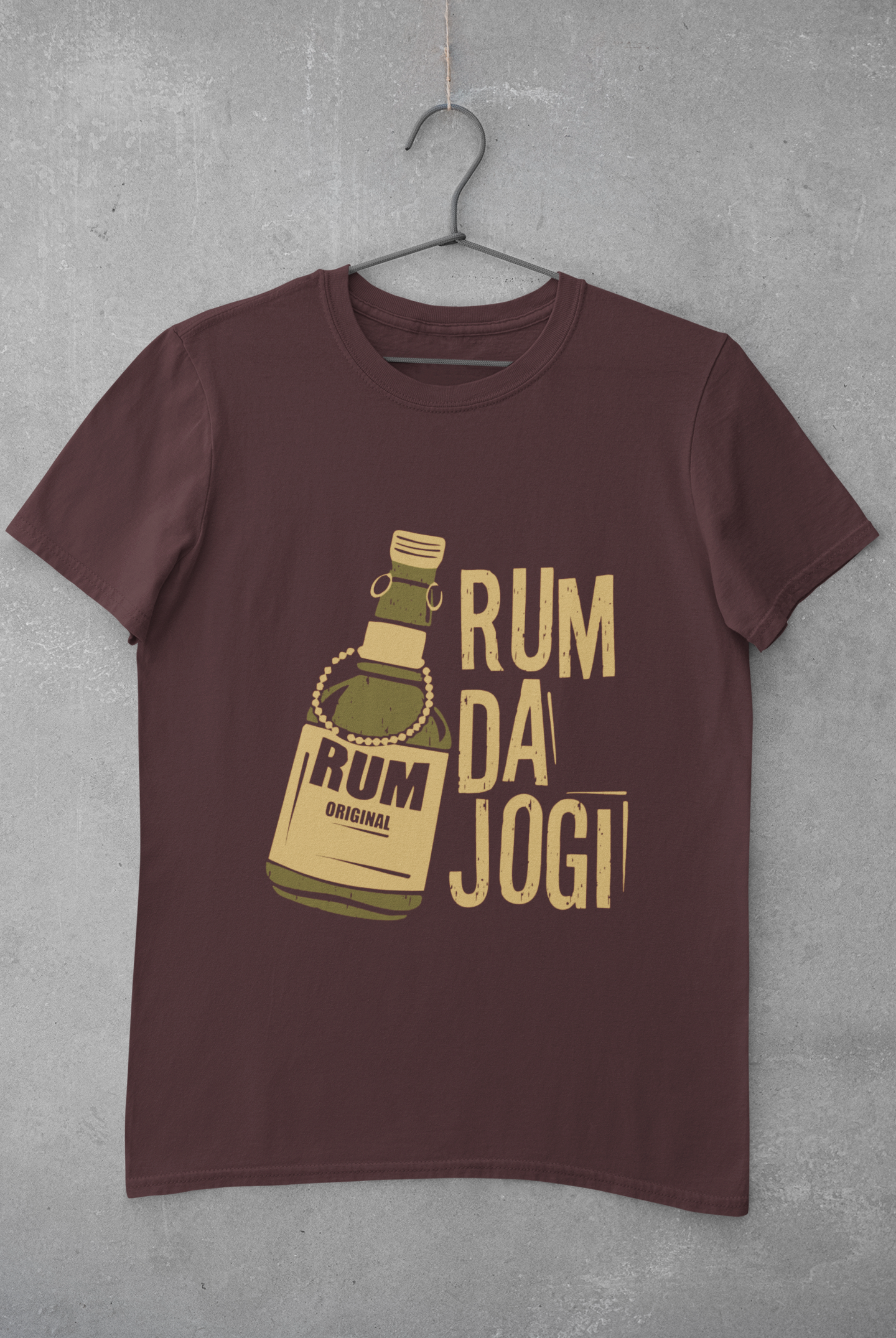 Rum Da Jogi Pub And Beer Mens Half Sleeves T-shirt- FunkyTeesClub