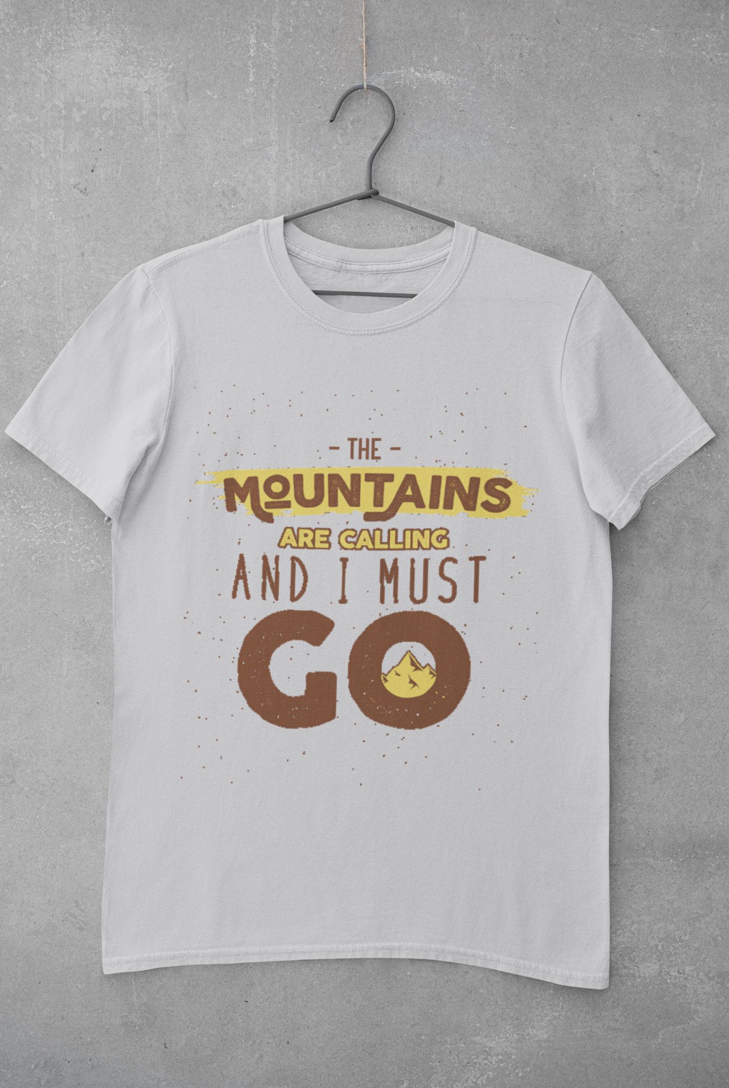 The mountains are calling and I must go Mens Half Sleeves T-shirt- FunkyTeesClub