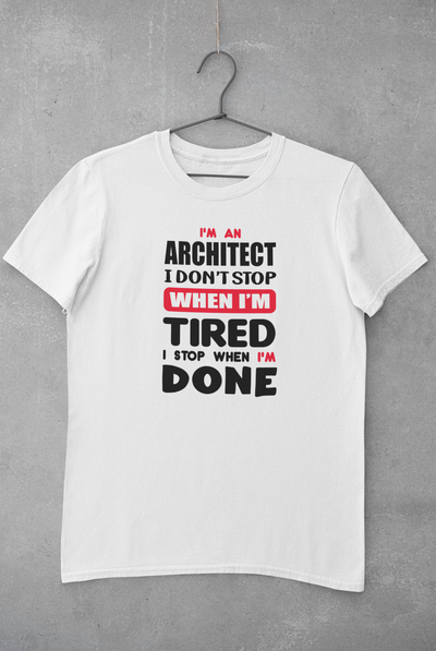 I Am Architect Profession Mens Half Sleeves T-shirt- FunkyTeesClub
