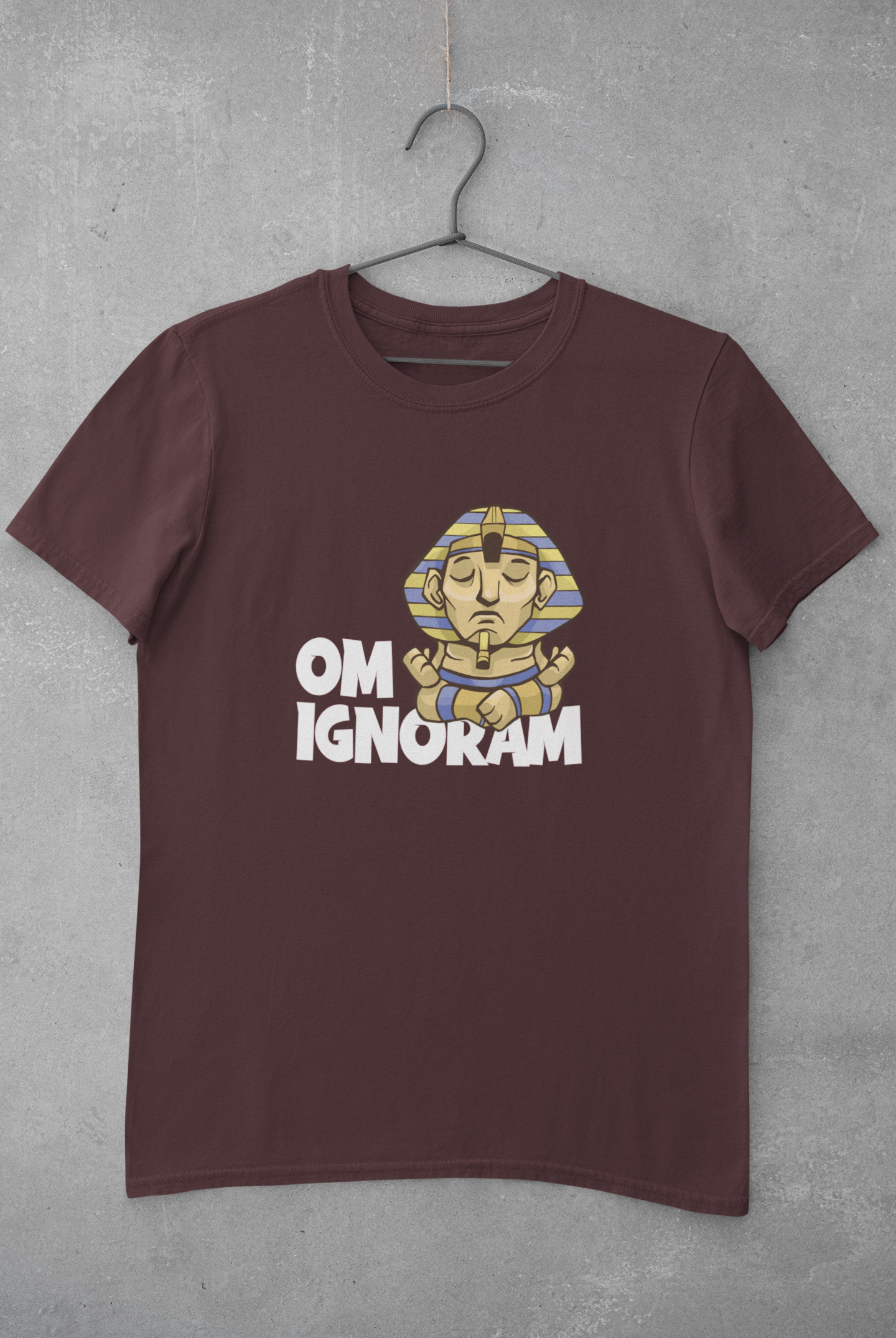 Om Ignoram Mens Half Sleeves T-shirt- FunkyTeesClub
