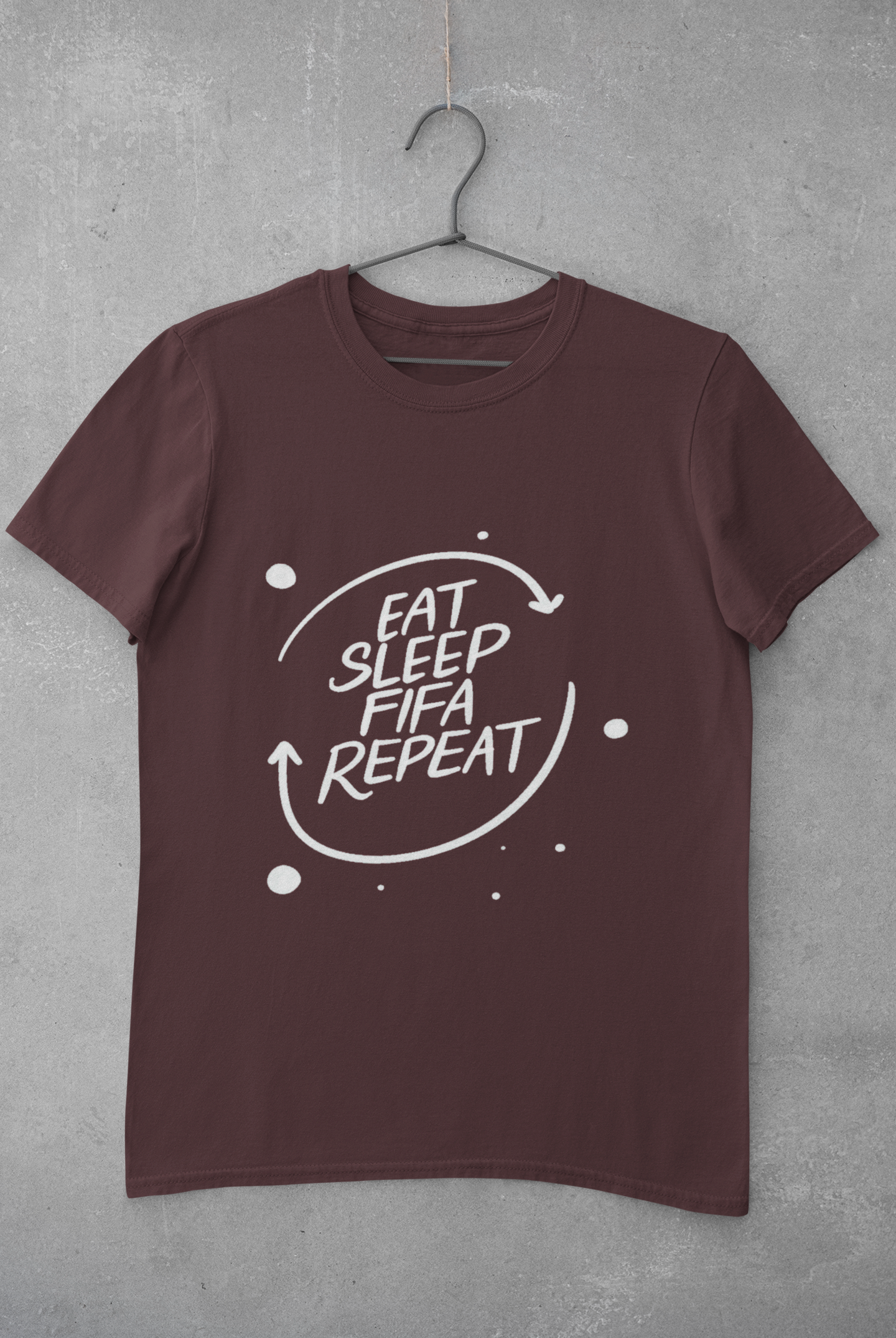 Eat Sleep Repeat  Mens Half Sleeves T-shirt- FunkyTeesClub