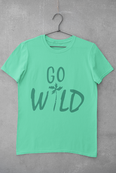 Go Wild Mens Half Sleeves T-shirt- FunkyTeesClub