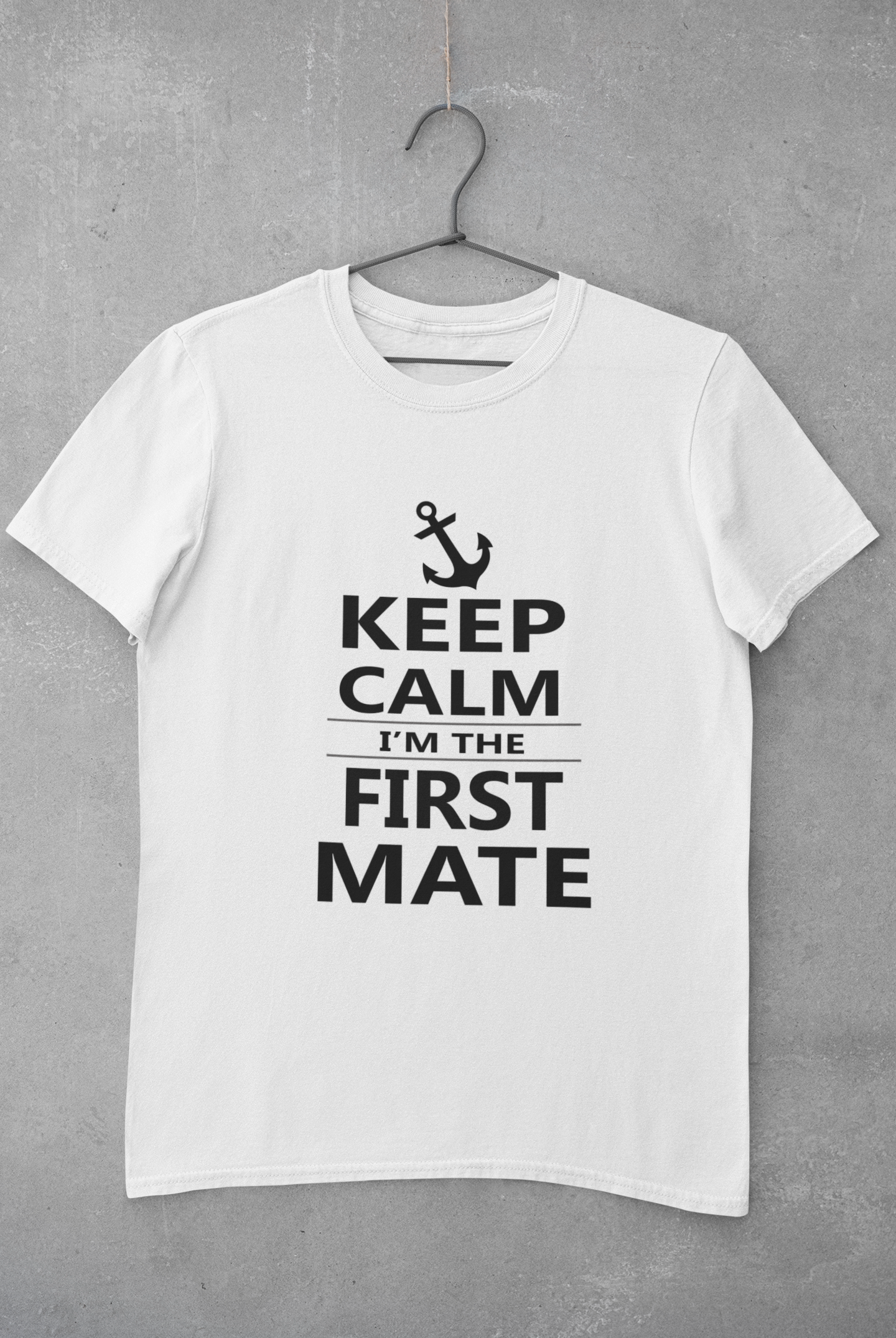 Keep Calm I Am The First Mate Merchant Navy Mens Half Sleeves T-shirt- FunkyTeesClub