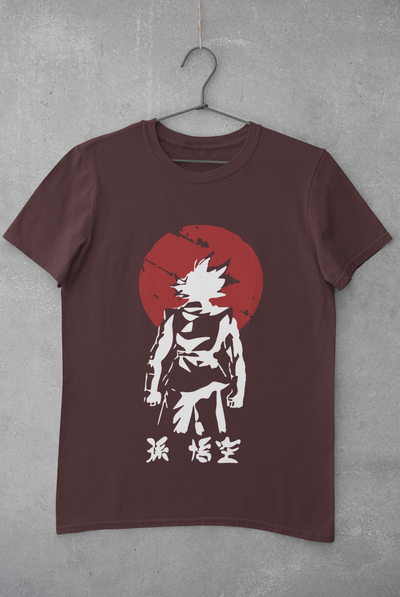 Goku Sun Anime Women Half Sleeves T-shirt- FunkyTeesClub