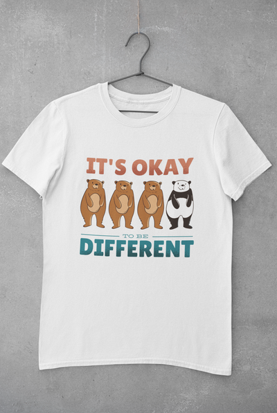 Its Okay To be Different Women Half Sleeves T-shirt- FunkyTeesClub