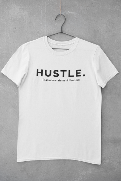 Hustle Women Half Sleeves T-shirt- FunkyTeesClub