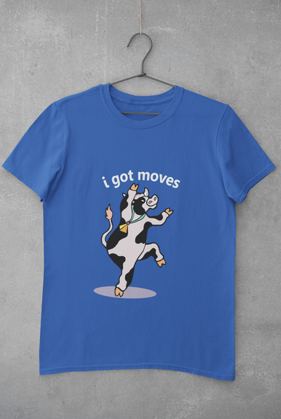 I Got Moves Mens Half Sleeves T-shirt- FunkyTeesClub