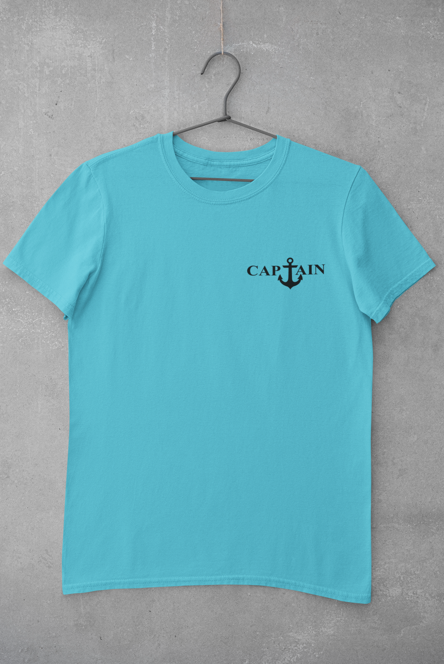 Captain Merchant Navy Mens Half Sleeves T-shirt- FunkyTeesClub