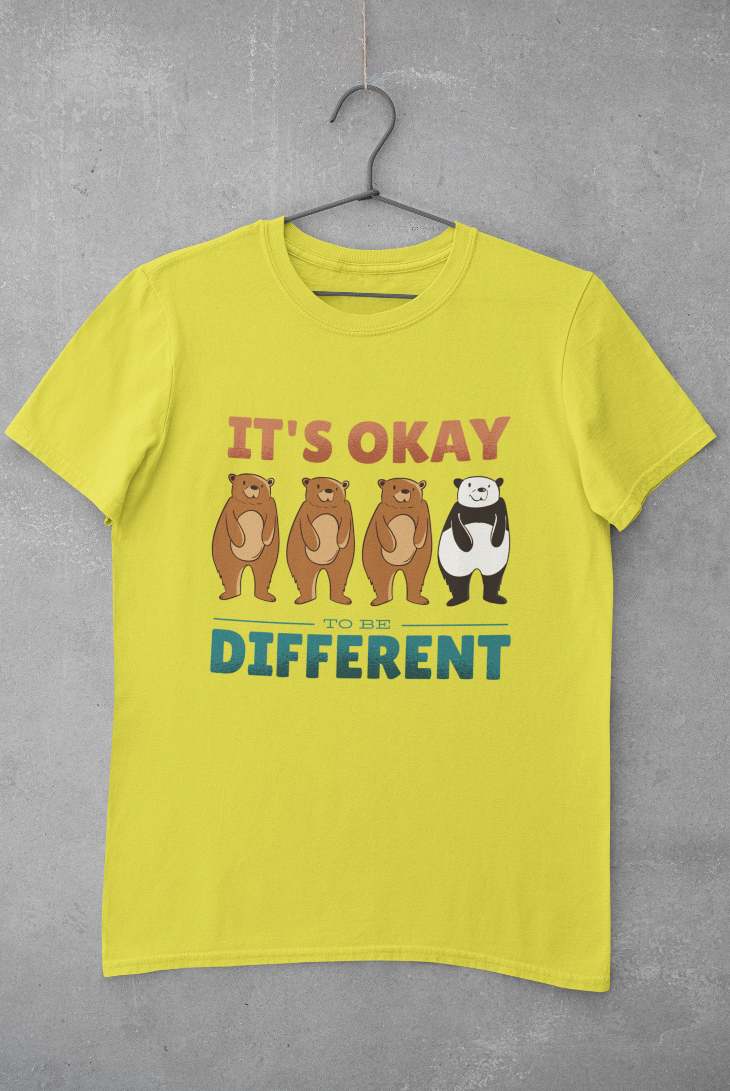 Its Okay To be Different Women Half Sleeves T-shirt- FunkyTeesClub