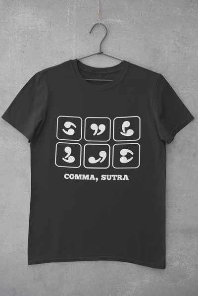 Comma Sutra Women Half Sleeves T-shirt- FunkyTeesClub
