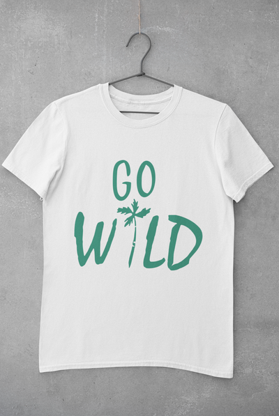Go Wild Mens Half Sleeves T-shirt- FunkyTeesClub