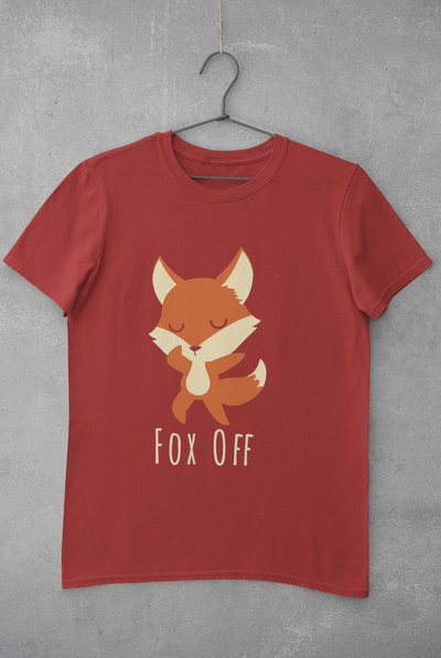 Fox Off Women Half Sleeves T-shirt- FunkyTeesClub