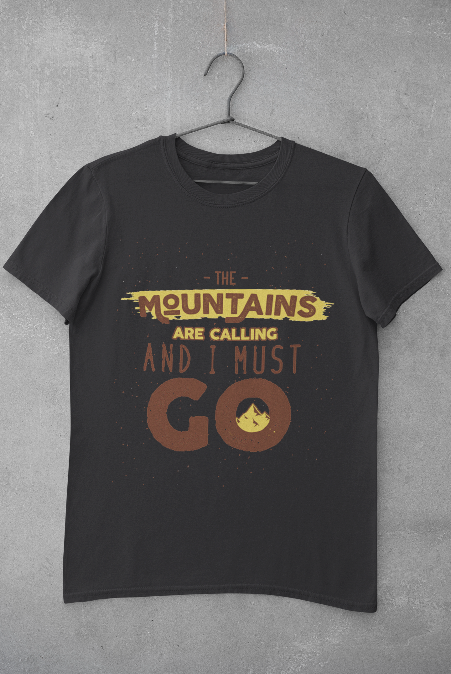 The mountains are calling and I must go Mens Half Sleeves T-shirt- FunkyTeesClub