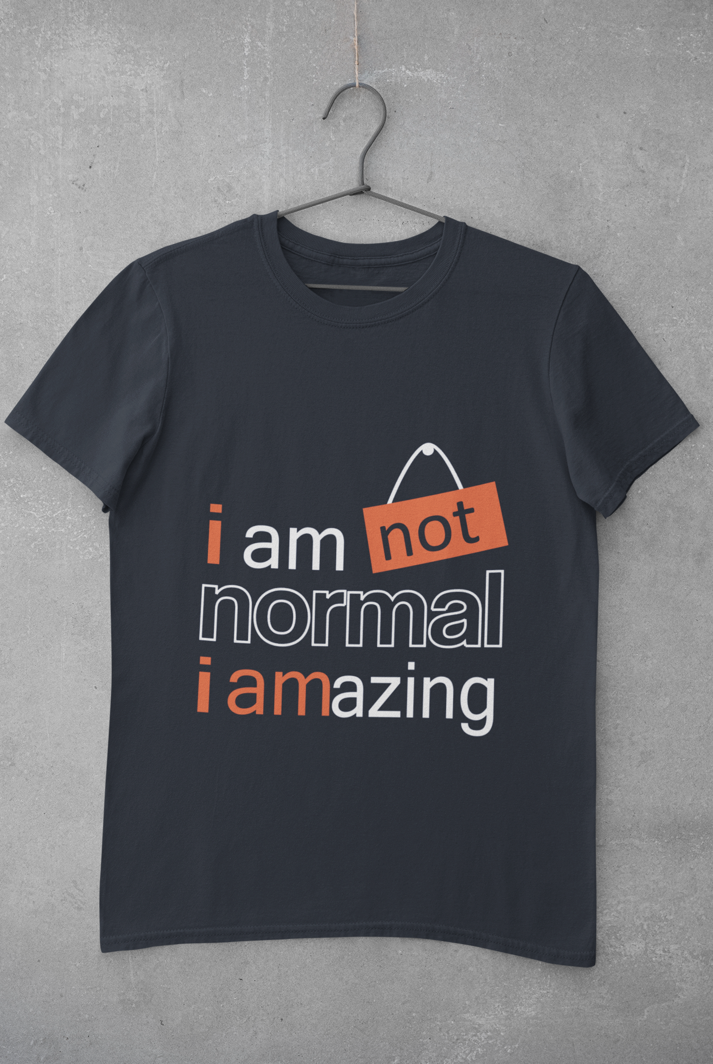 Not Normal Mens Half Sleeves T-shirt- FunkyTeesClub