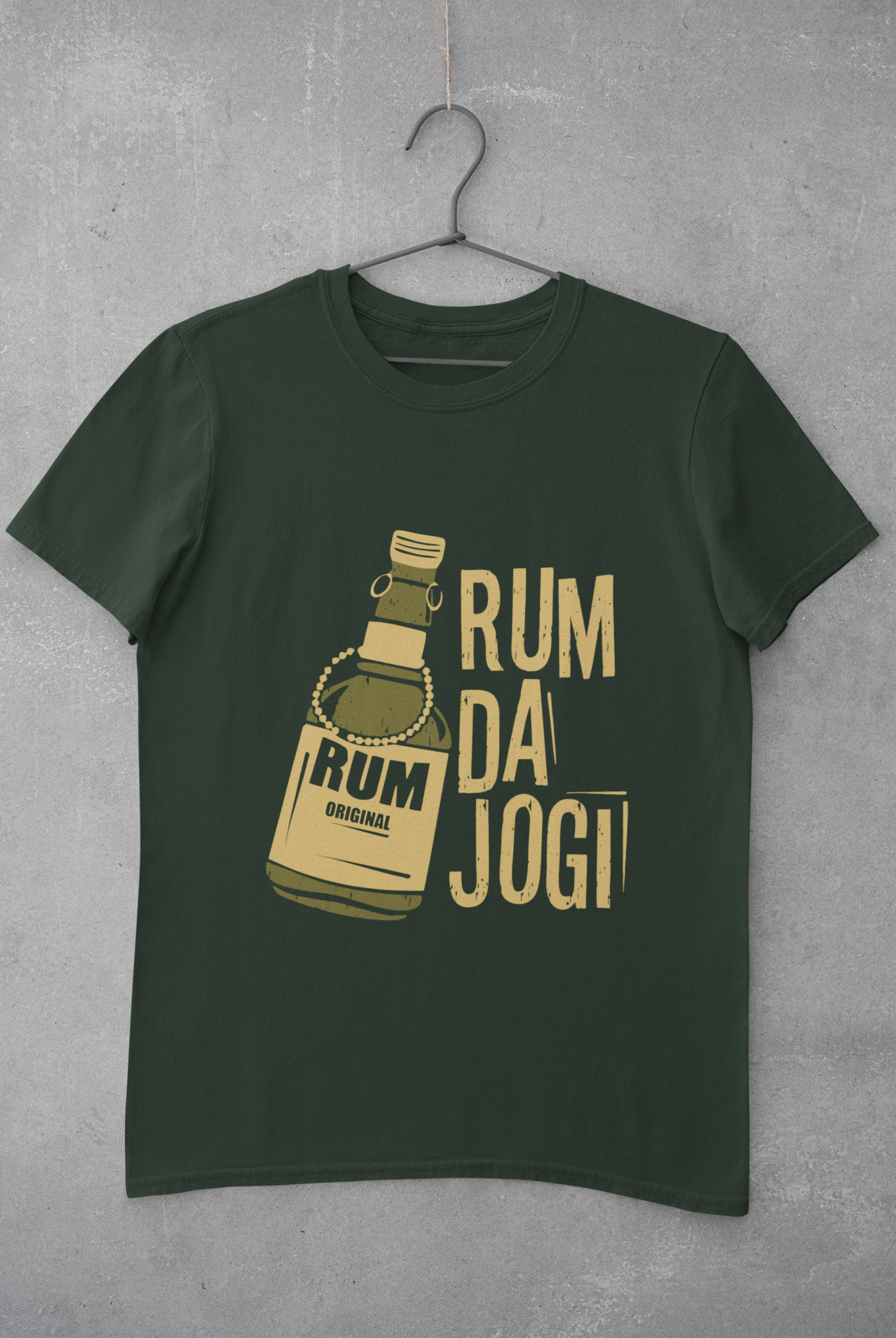 Rum Da Jogi Pub And Beer Mens Half Sleeves T-shirt- FunkyTeesClub