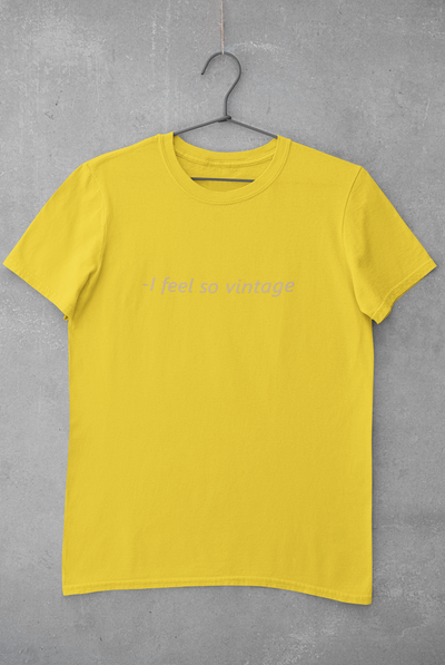 I feel Vintage Minimal Women Half Sleeves T-shirt- FunkyTeesClub