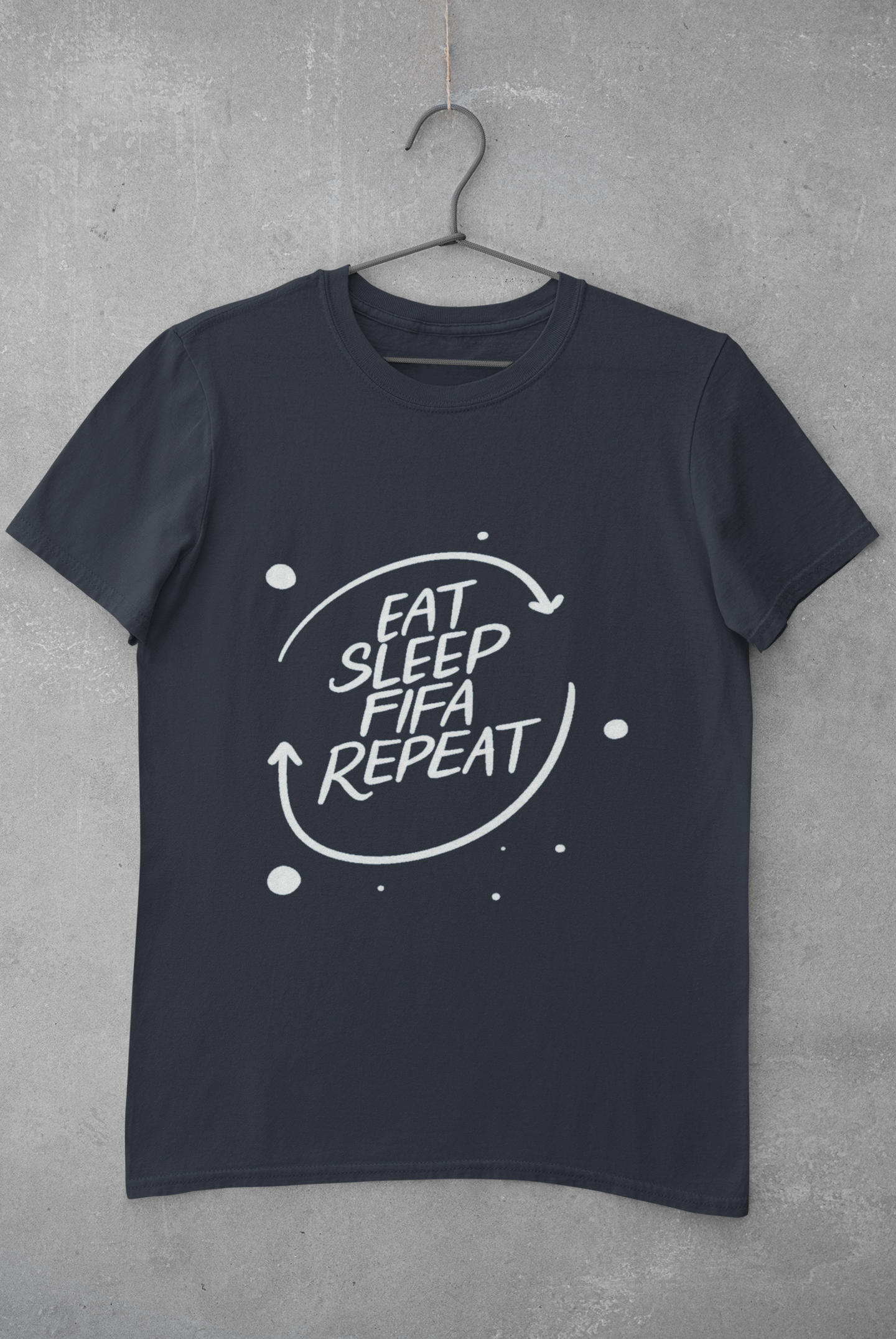 Eat Sleep Repeat  Mens Half Sleeves T-shirt- FunkyTeesClub